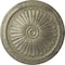 Ekena Millwork Alexa Ceiling Medallion (Fits Canopies up to 3"), Hand-Painted Castle Stone Crackle, 15"OD x 1 3/4"P CM14AXCSC - alternate 1